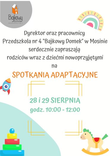 Zaproszenie na spotkania adaptacyjne